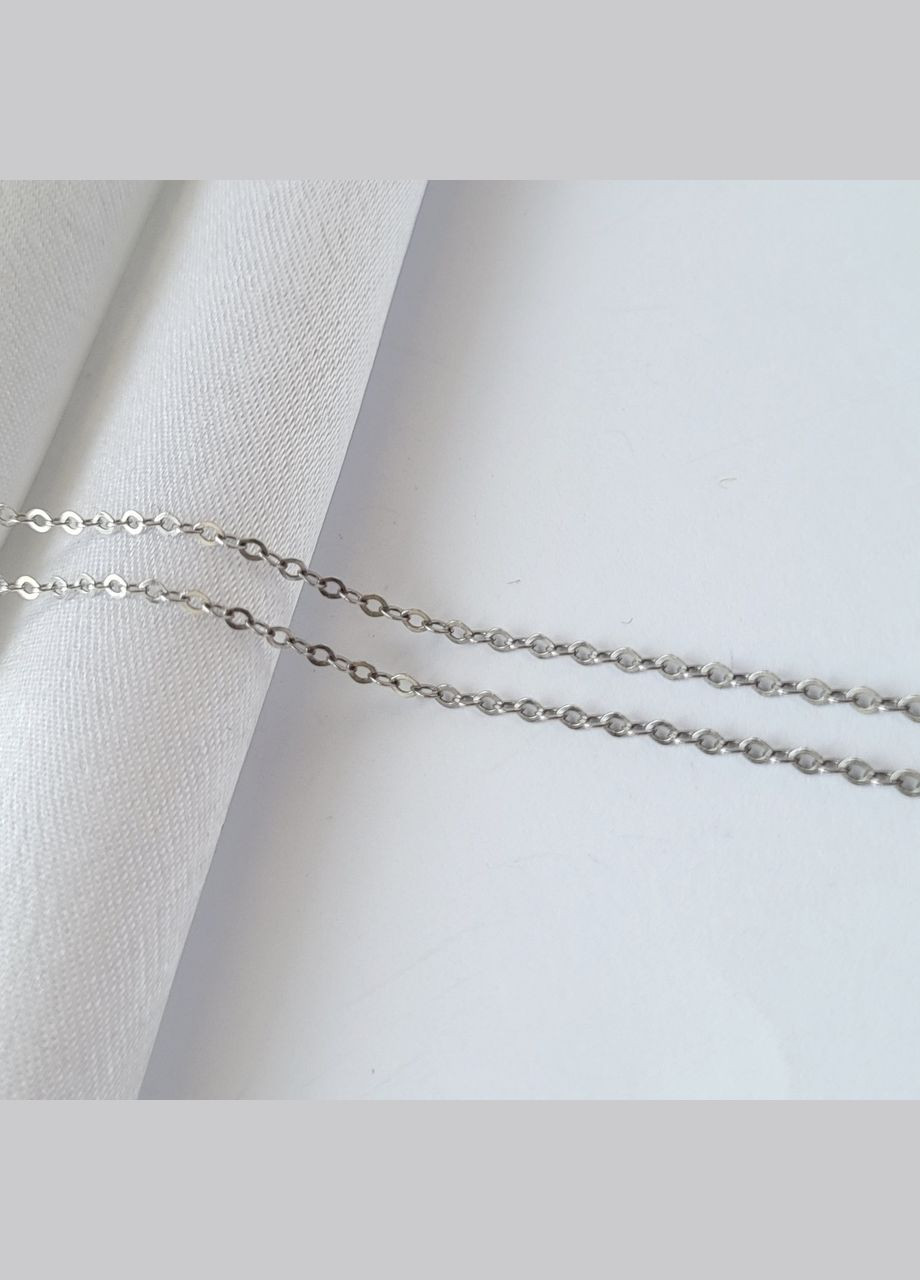 Серебряная тонкая Цепочка цепь Круглый Якорь см серебро 925 пробы Родированное 0.90г 151ро/40 No Brand (306854730)