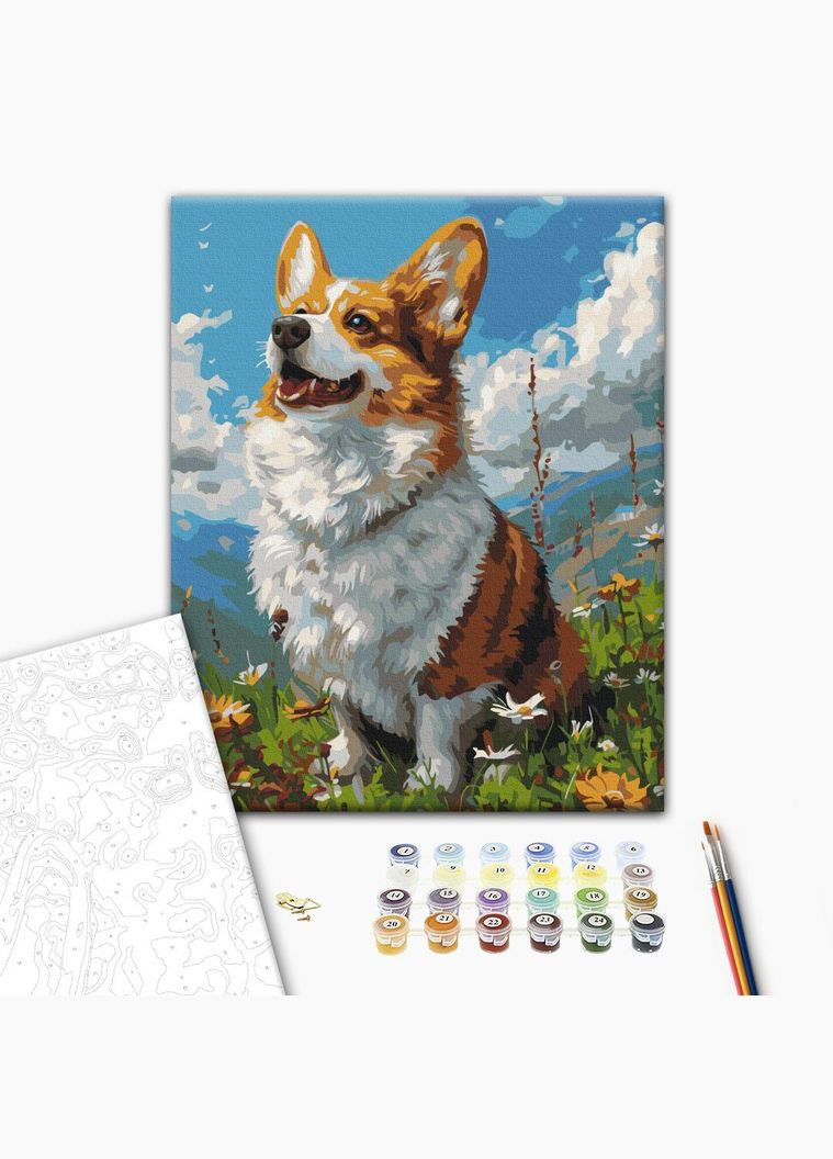 Картина за номерами Сонячний Коргі 40 х 50 BS53943 Brushme (348359706)
