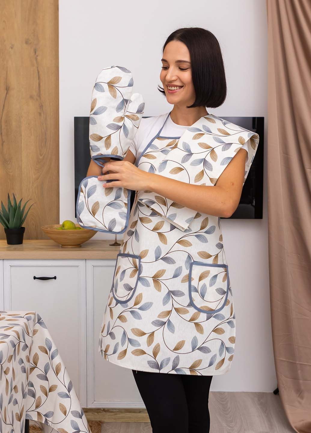 Кухонний набір "Листочки" 4 предмета Homedec - (349442452)