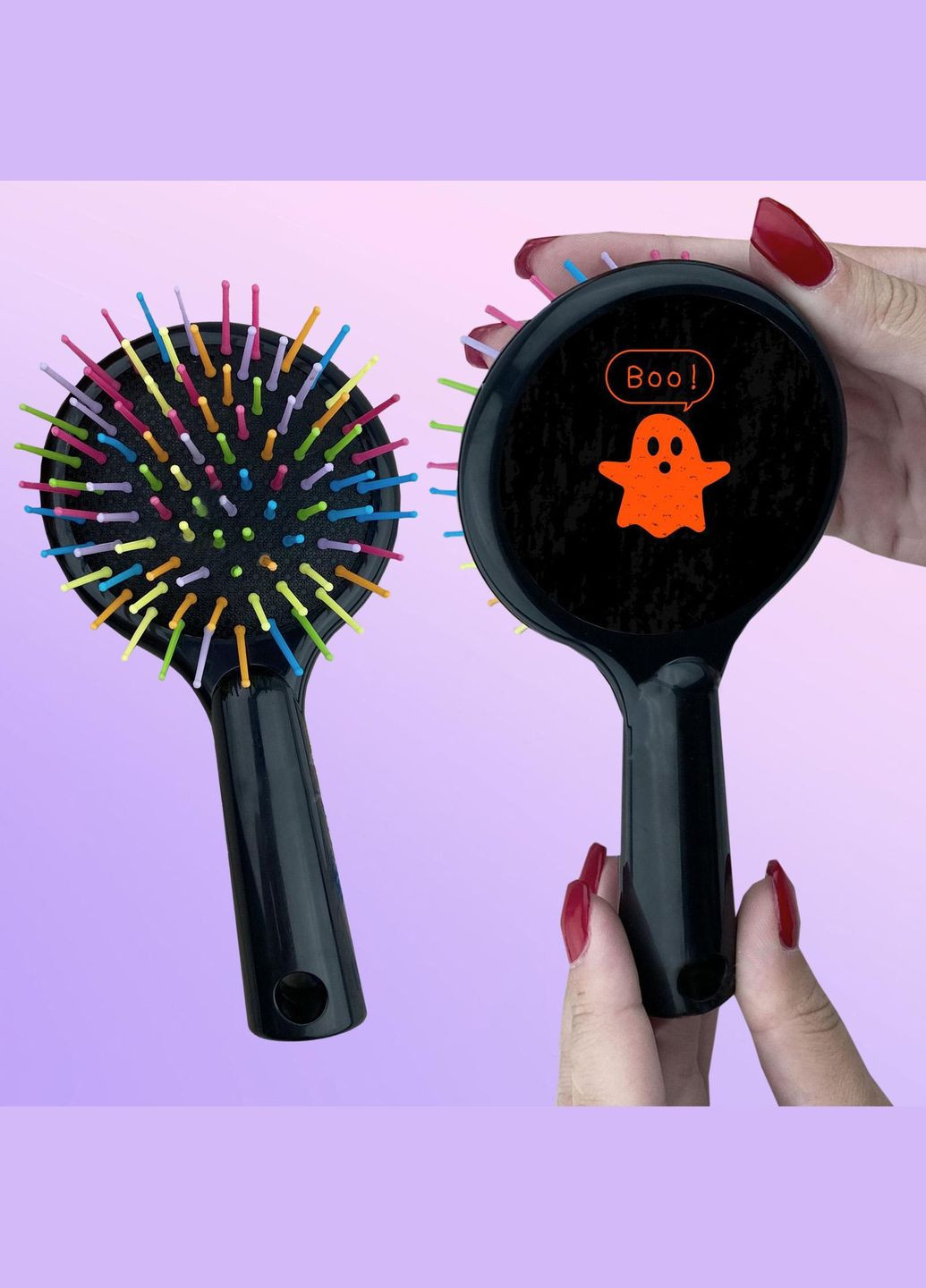 Гребінець для волосся з малюнком #00071 Чорний No Brand (315042082)