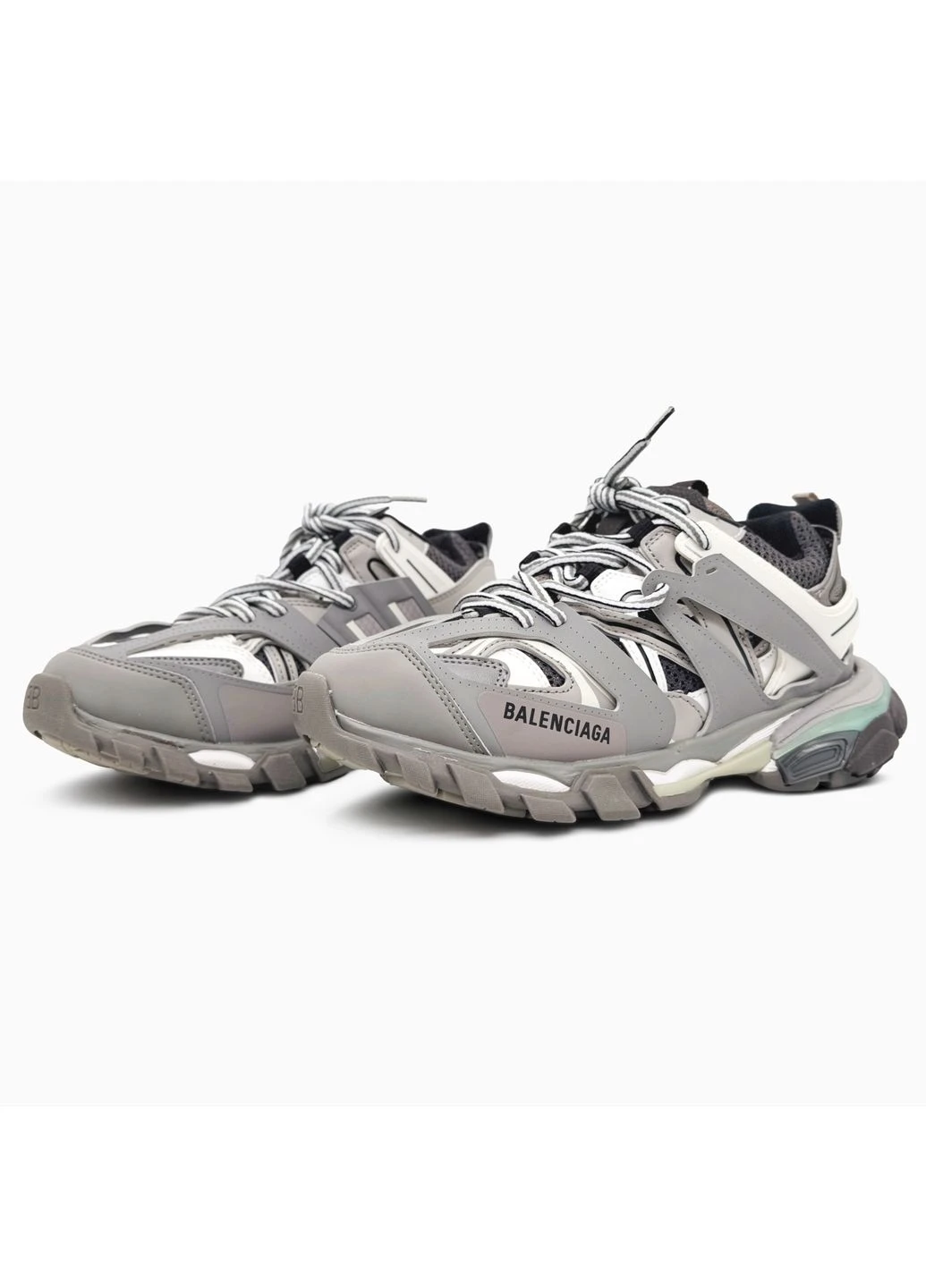 КРОСІВКИ ЖІНОЧІ BALENCIAGA TRACK GREY/BEIGE БАЛЕНСІАГА ТРЕК СІРІ No Brand сірі демісезони (390380979)