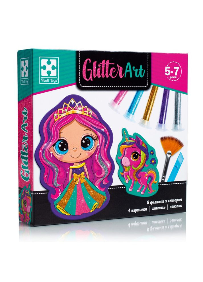 Набір для творчості - "Glitter Art. Казкові принцеси" колір різнокольоровий CB-00229812 Vladi toys (354180429)