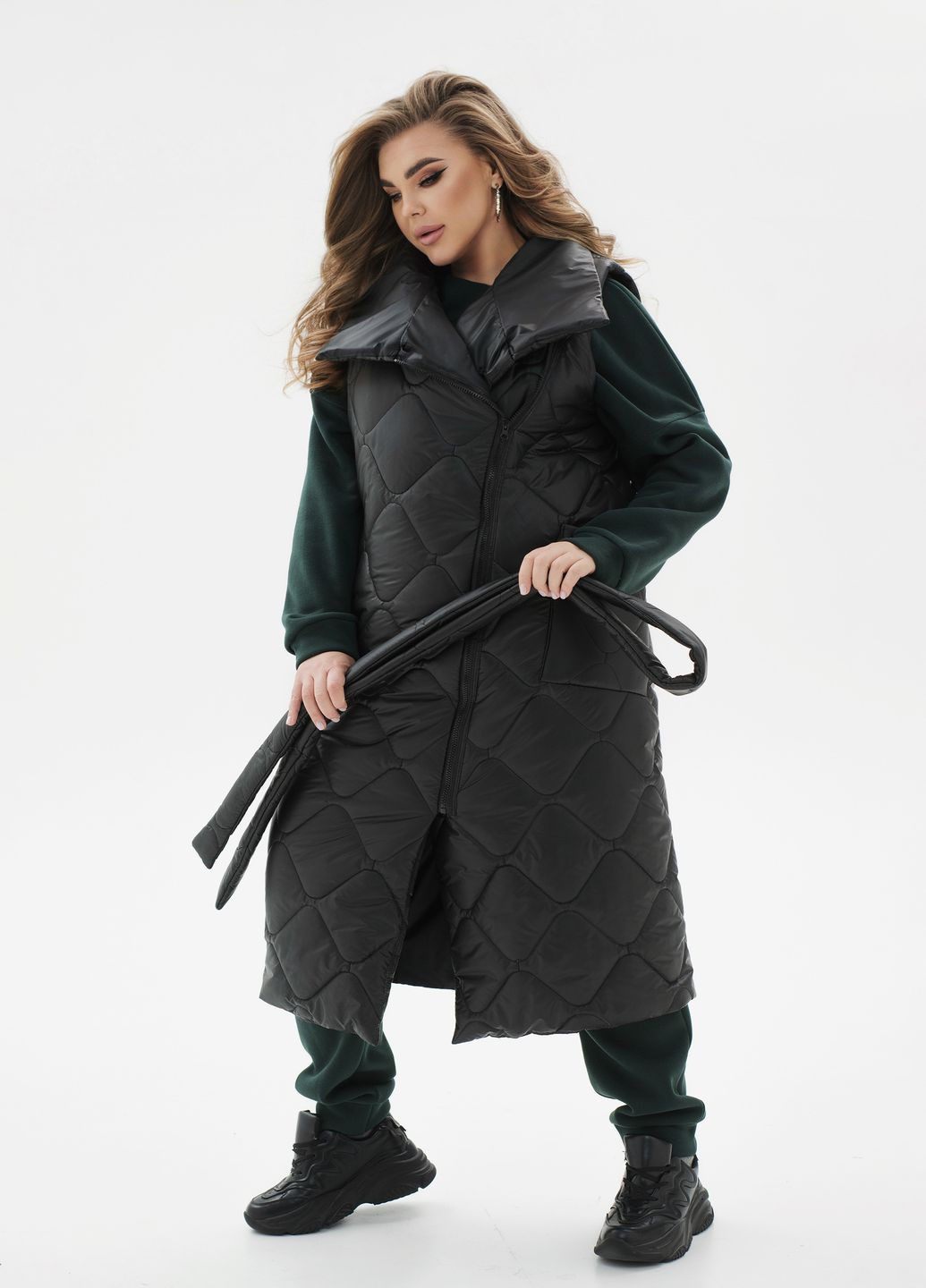 Удлиненная жилетка No Brand (317311185)