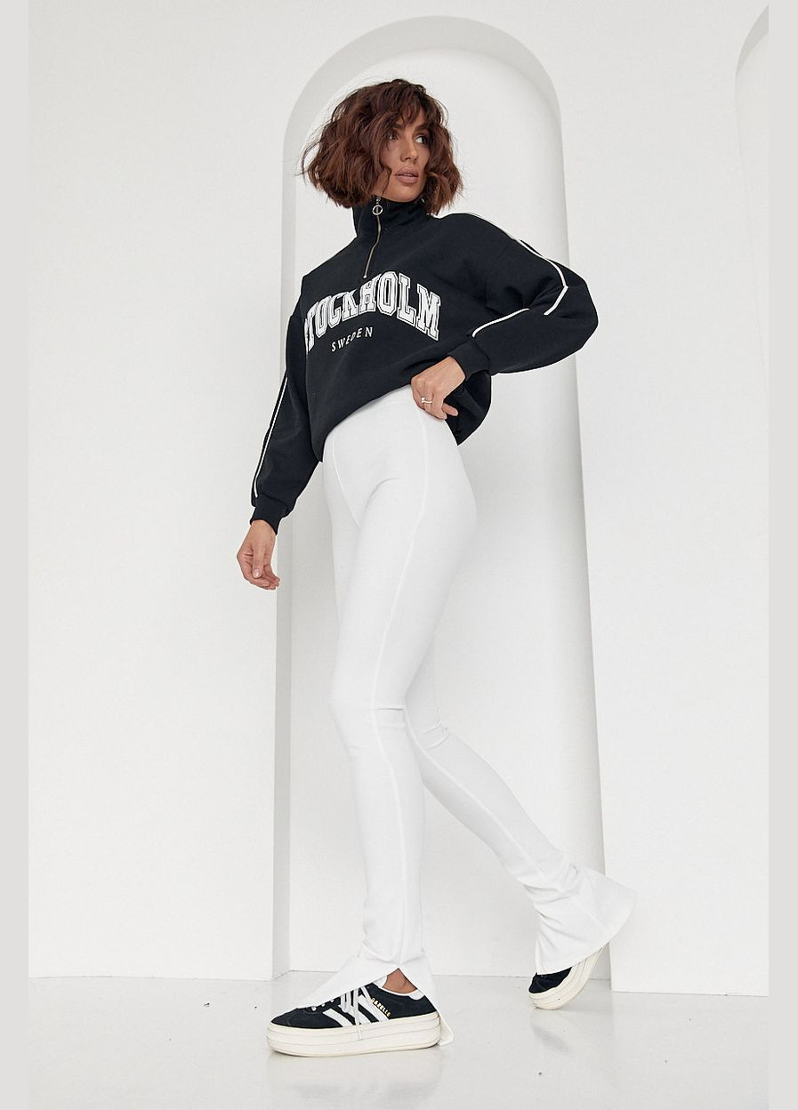 Жіночі лосини з еластичного трикотажу з розрізами Liton (297373653)