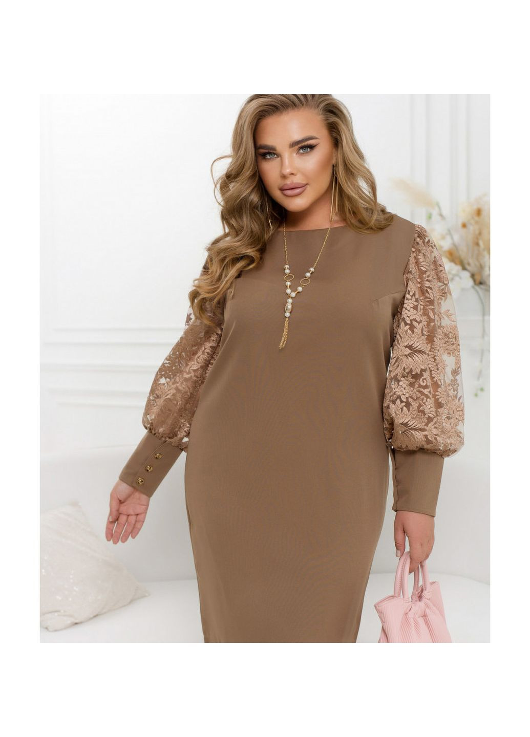 Бежевое платье Liton