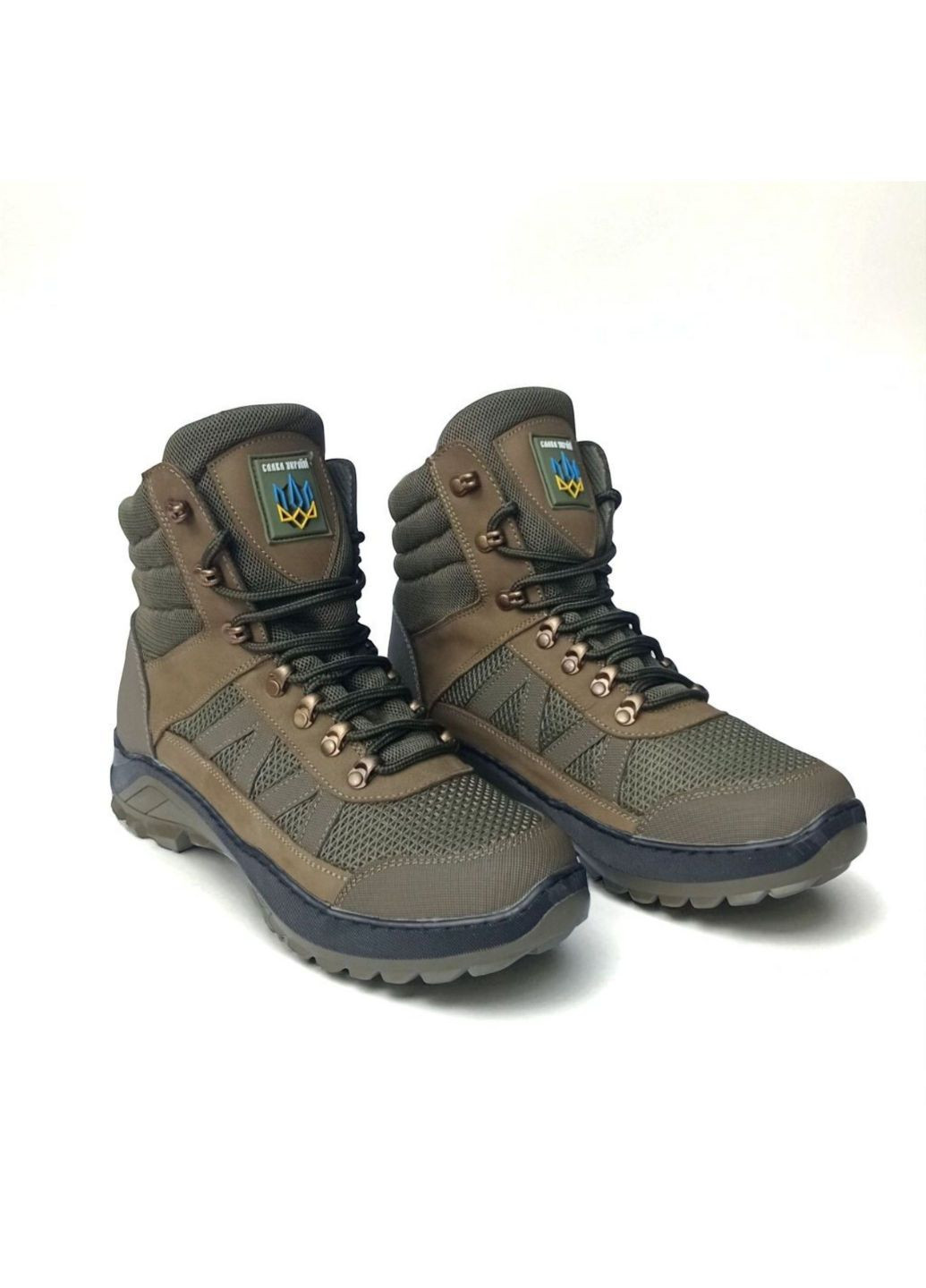 Шкіряні літні Берці Ботинки Тактичні. 36-48р Олива. Посилений носок і п'ята! MSLM-1055 38 No Brand (349513078)
