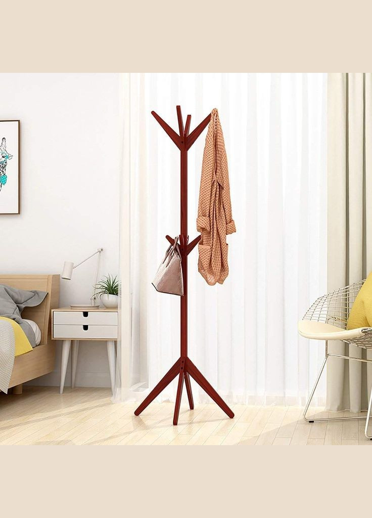 Стойка вешалка для одежды из дерева Видин капучино (СВГ-001809) No Brand (328076992)