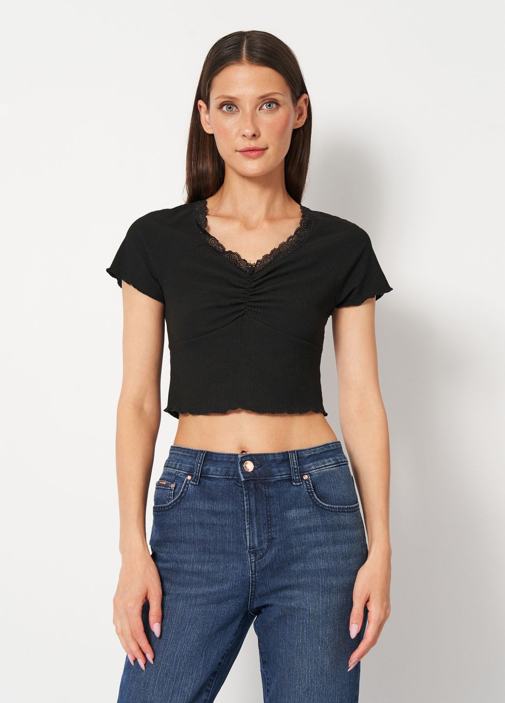 Топ з бавовни H&M (340234135)