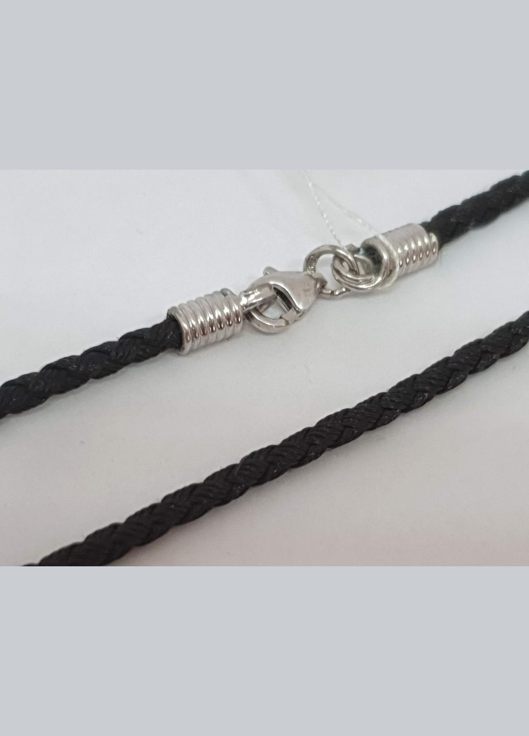 Ювелирный шнурок из текстиля с серебряными вставками. 337/Р 50 Малина (292405513)