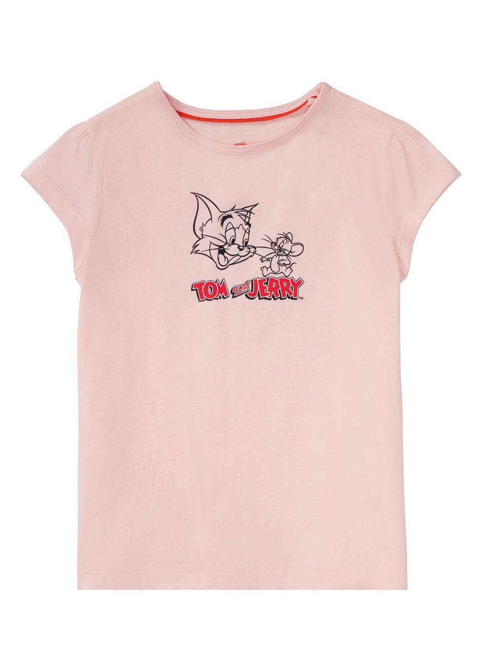 Рожева демісезонна футболка бавовняна з принтом для дівчинки fireman sam 371673 рожевий Disney