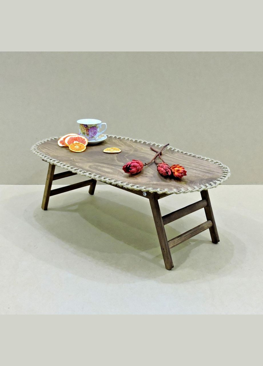 Столик-поднос для завтрака из дерева Вайоминг 04 капучино (СТП-041809) No Brand (327846313)