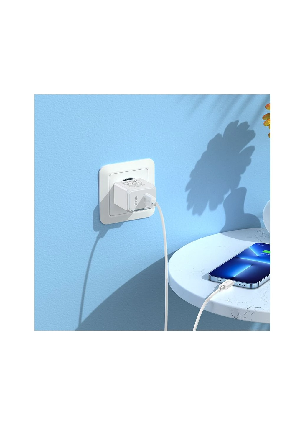 Сетевое зарядное устройство с кабелем single port charger set(iP) Hoco CS11A Ocean (399452101)