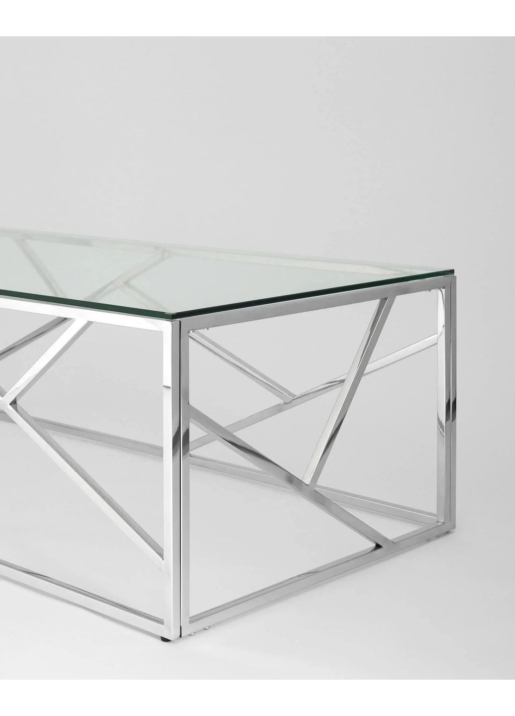 Журнальный стол Escada A 120х60 Прозрачный / Серябряный ESCADAA Signal (372178189)