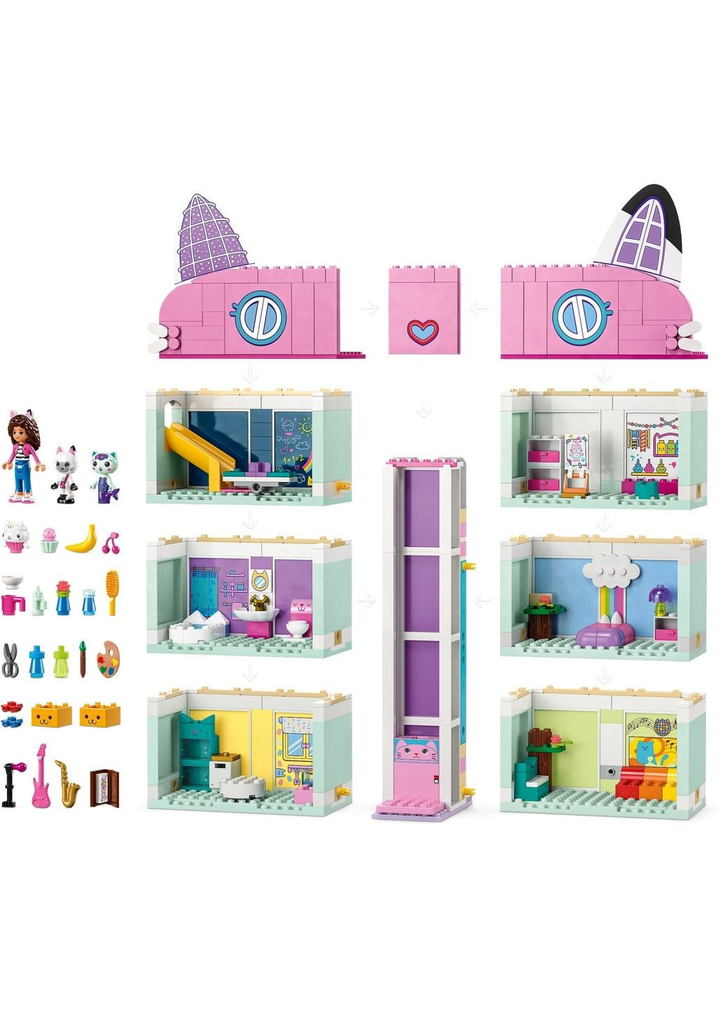 Конструктор Gabby's Dollhouse Ляльковий будиночок Ґаббі Lego (316466106)