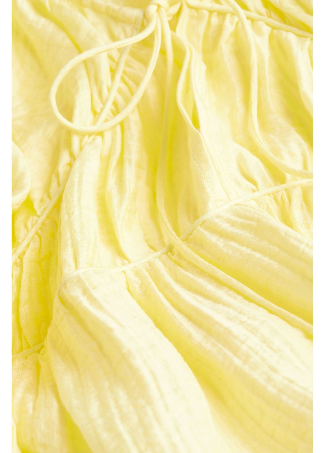 Желтое повседневный платье H&M однотонное