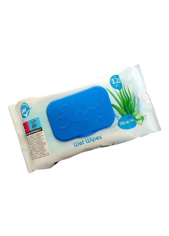 Серветки вологі Aloe Vera 120 шт. Sleepy (334731878)