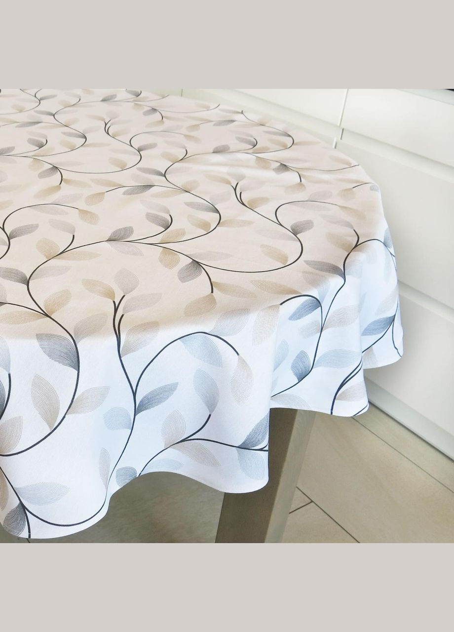 Скатерть с водоотталкивающей пропиткой на овальный стол в "Лиана" 120х160 Maystat (305391016)