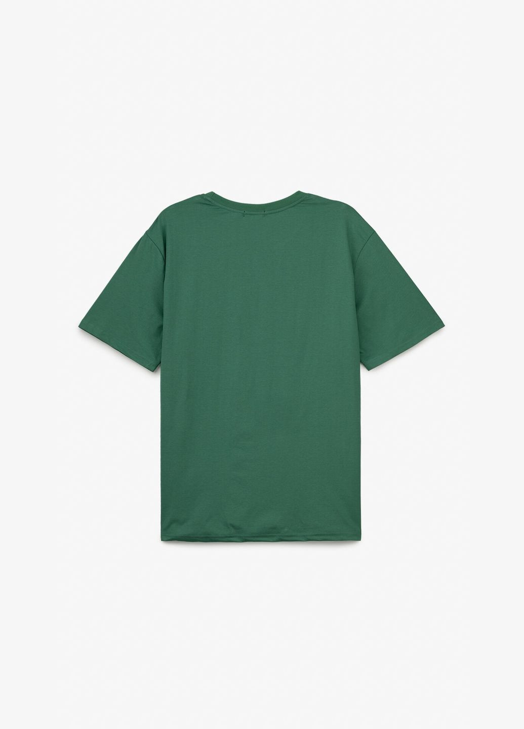 Зелена футболка однотонна чоловіча 001 shop (2000999212239) No Brand