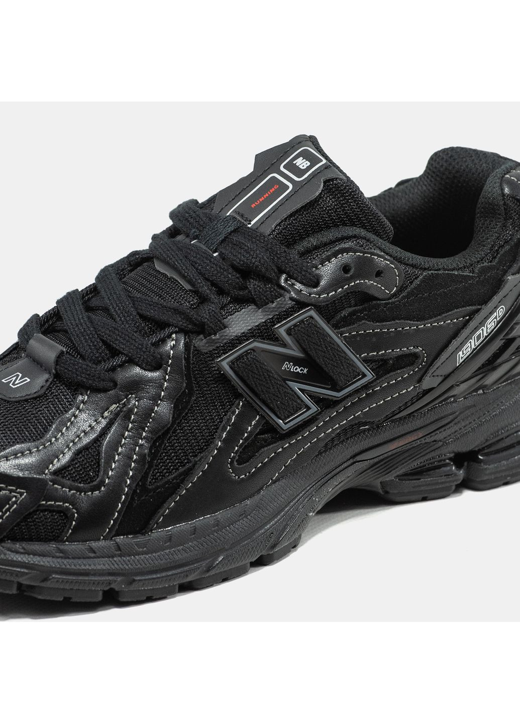 Чорні Осінні кросівки чоловічі і жіночі New Balance 1906D Protection Pack Black Leather | Нью Беланс 1906