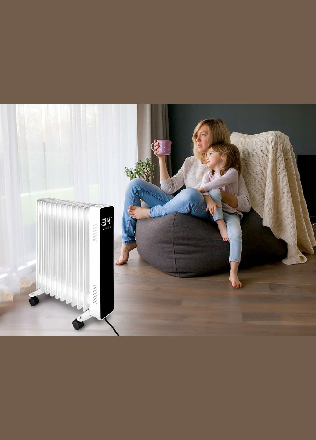 Масляний обігрівач 2500Вт (Польща) Maltec (340072980)