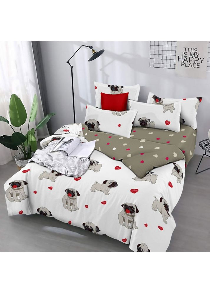 Постільна білизна Джек, бязь Двоспальний Комфорт-текстиль підковдра 180х215 - 1шт, простирадло 200х220 - 1шт, наволочки 50х70 - 2шт (354823281)