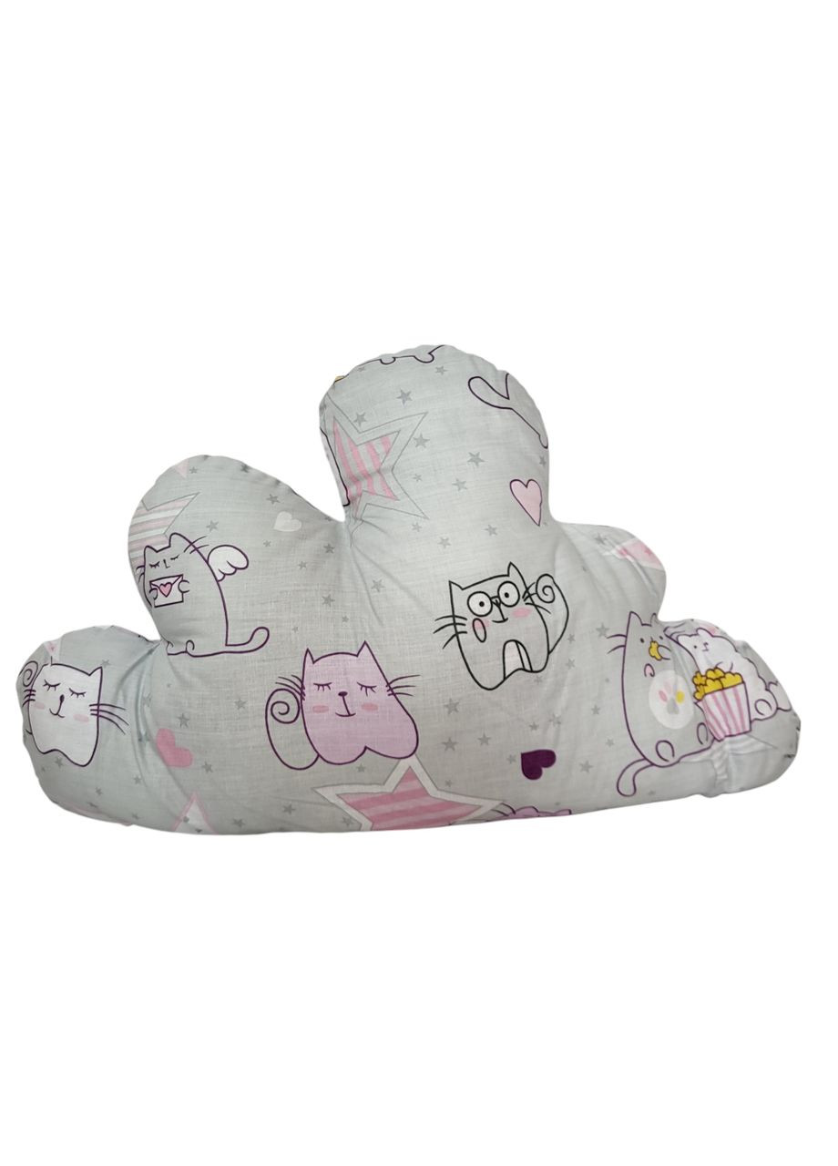 Подушка "Облако" двусторонняя с мишками 60х36 см Синий Уютний стиль (370988541)