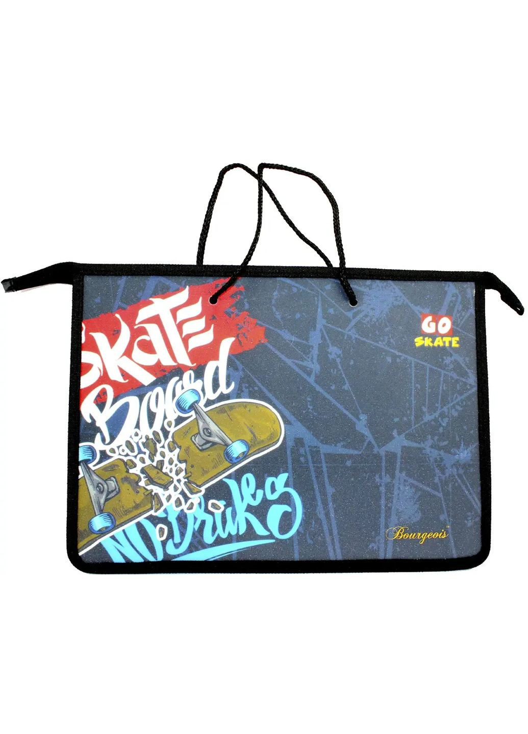 Папка A4+ №Р0232 "Go Skate" на блеск. с ручками No Brand (362460056)
