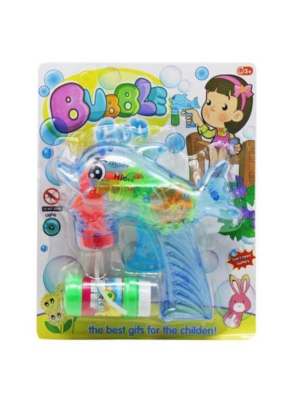 Пістолет з мильними бульбашками "Дельфін", синій (208319) MIC (362209475)