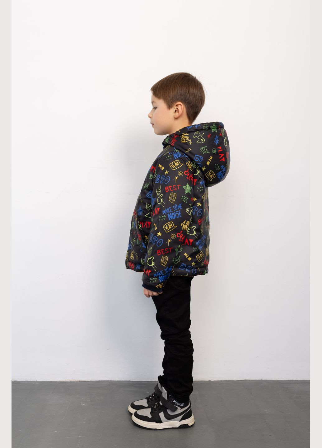 Комбинированная демисезонная двусторонняя куртка горчичный Cvetkov Робби