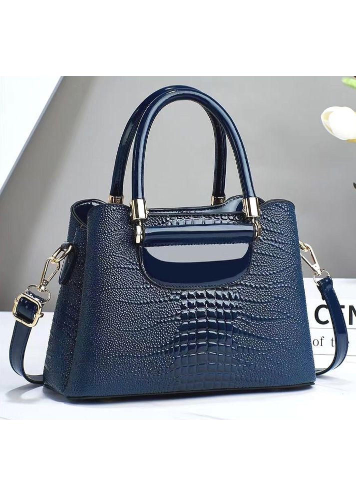 Женская лаковая сумочка Кенгуру рептилия из экокожи цилиндрическая серого цвета ProDobro (363135812)