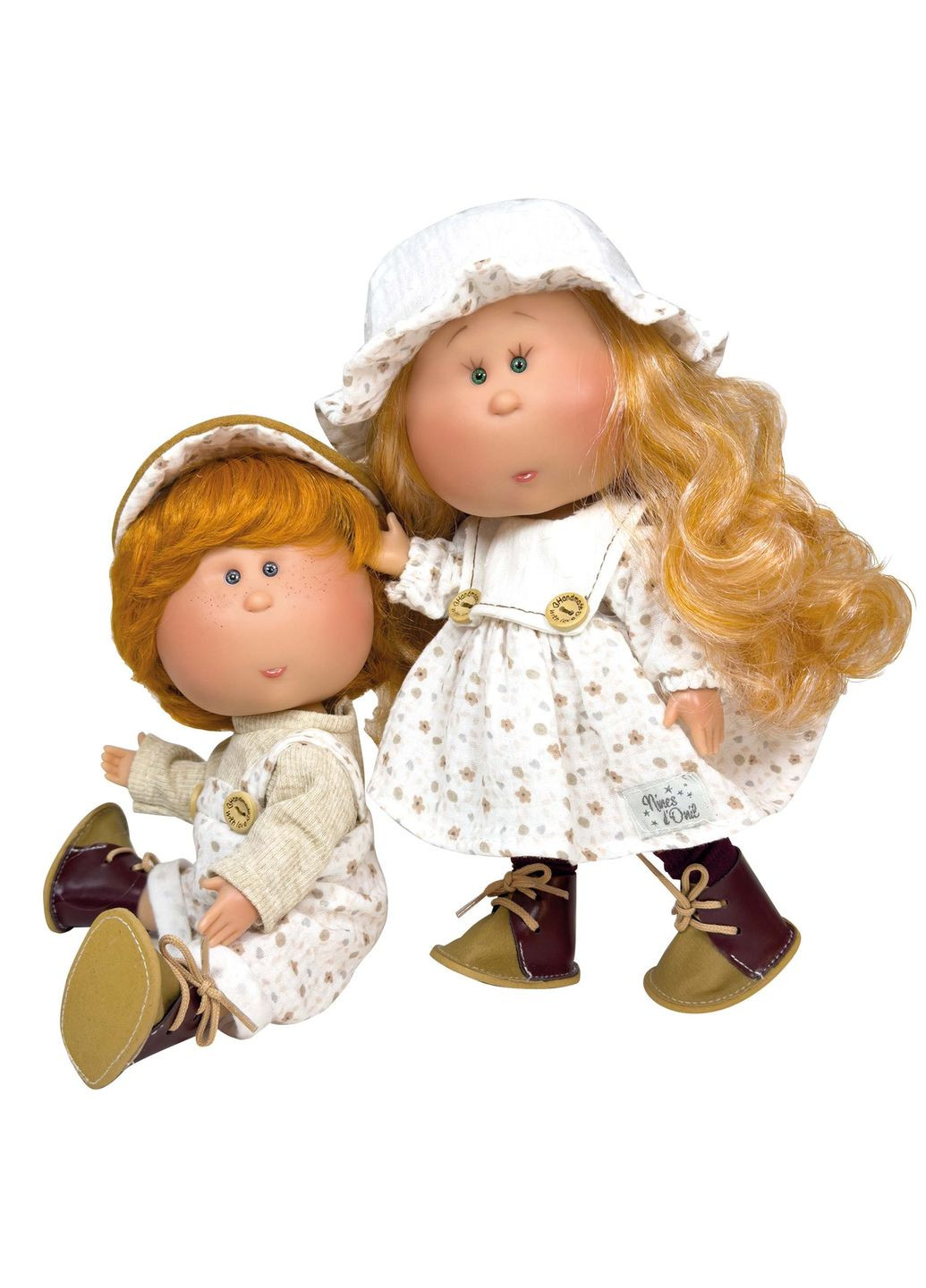 Испанская кукла Миа мальчик Мио виниловый рыжий с волосами для детей 30 см игрушка для игры Nines D'Onil (370603532)