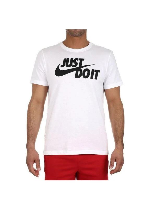 Біла футболка nsw tee just do it swoosh біла ar5006-100 Nike
