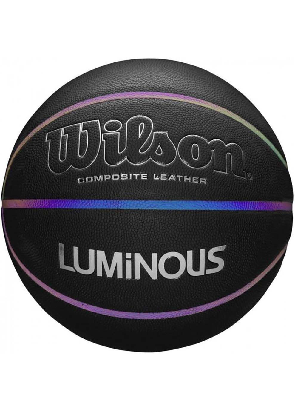 М'яч баскетбольний LUMINOUS BSKT IRIDESCENT black size 7 Wilson (367598407)