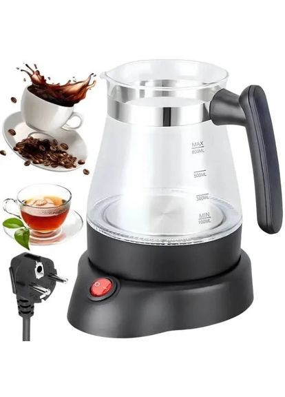Электрическая турка на 800мл SK-09045 мощность 600вт стеклянная кофеварка Sokany (333144245)