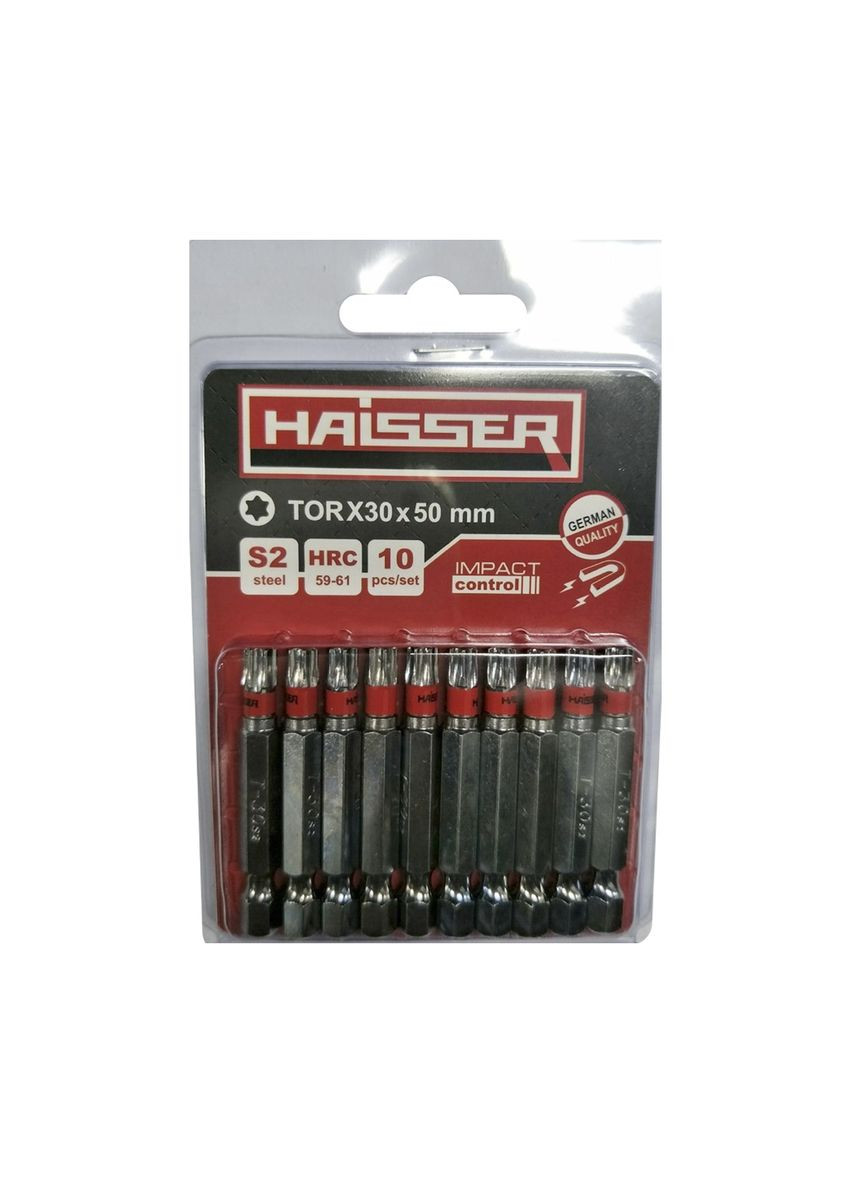 Набор бит TORX 30X50 мм 10шт Haisser (315554373)