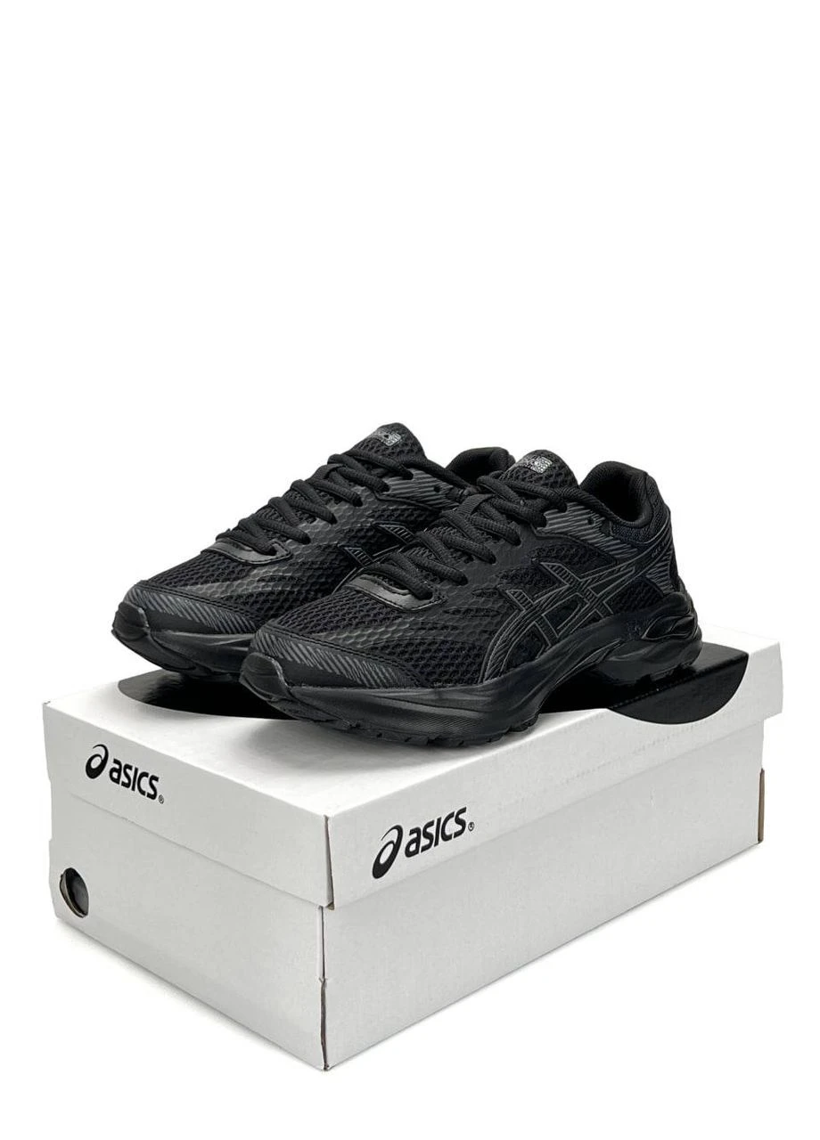 Черные демисезонные кроссовки мужские asics No Brand Gel-Flux 4 All Black