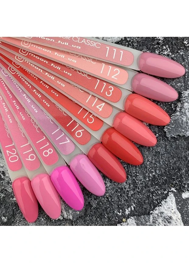 Гель-лак color Gel polish №115 (розово-красный, эмаль), 8 мл Moon Full (397073884)