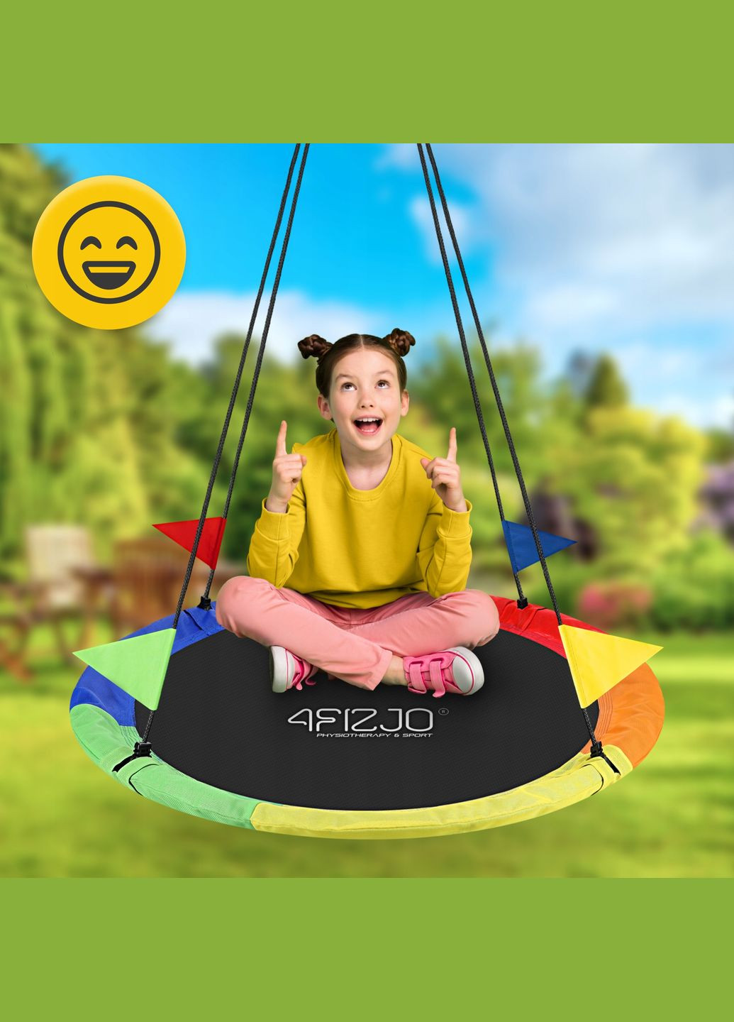 Качеля-гнездо круглая L 100 см Mix () 4FIZJO P-5907739316646 (342758091)