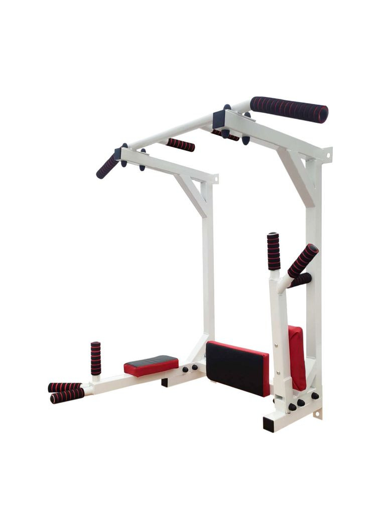 Комплекс настінний з підйомними брусами, турніком та пресом. Чорний з м'якими ручками No Brand (326596822)