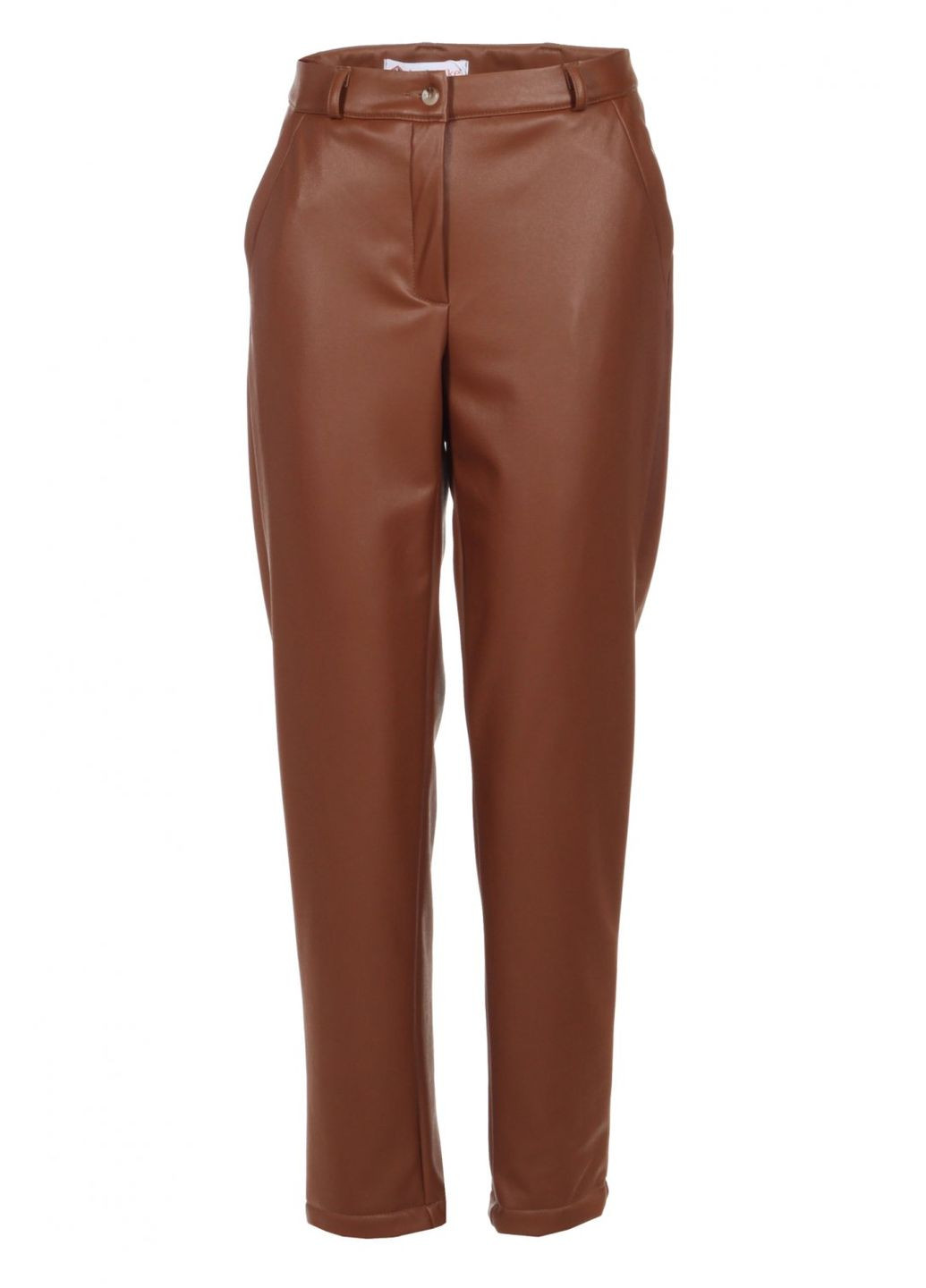 Жіночі коричневі брюки з екошкіри (ll171180017) LadyLike (371191319)