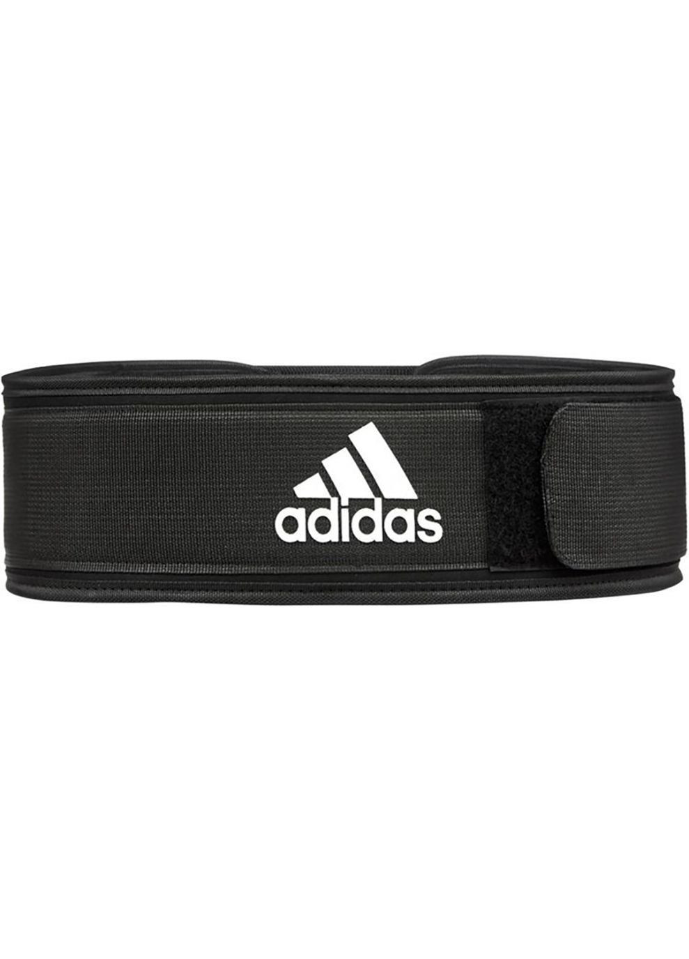 Пояс для важкої атлетики Essential Weightlifting Belt чорний Уні adidas (333956585)