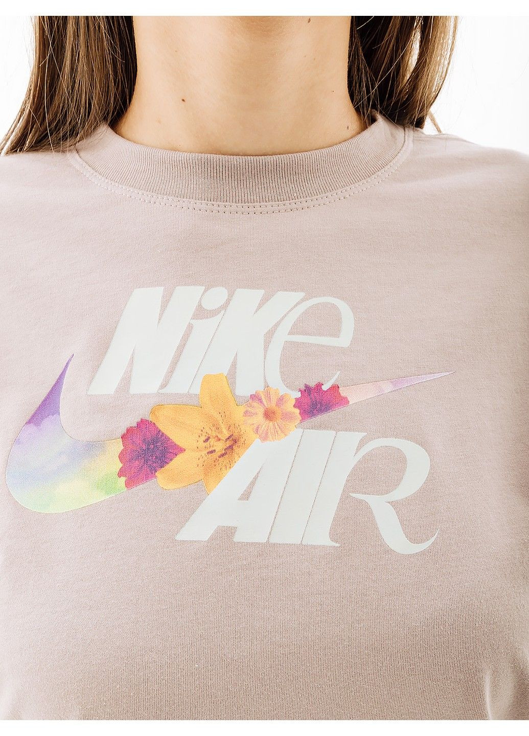 Бежевая демисезон футболка tee oc 3 boxy Nike