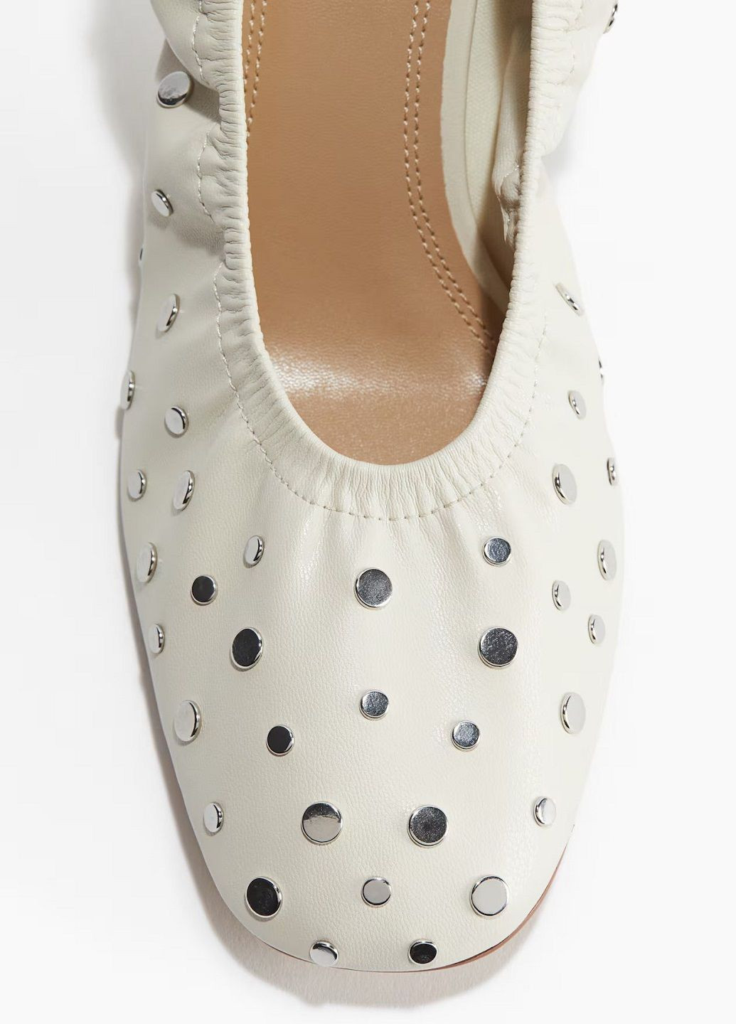 H&M Туфли молочный з искусственная кожа, швеция — демисезон (325221732)