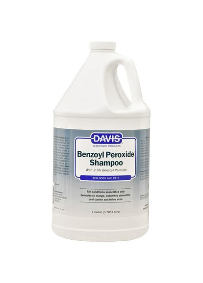 Шампунь для собак и кошек с демодекозом и дерматитами Benzoyl Peroxide Shampoo 3.8 л (87717907044) Davis (279571829)
