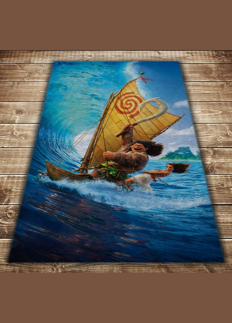 Плед з 3D принтом-Moana and Maui in sea Перша Креативна мануфактура PERFECTUS Плед (301869535)