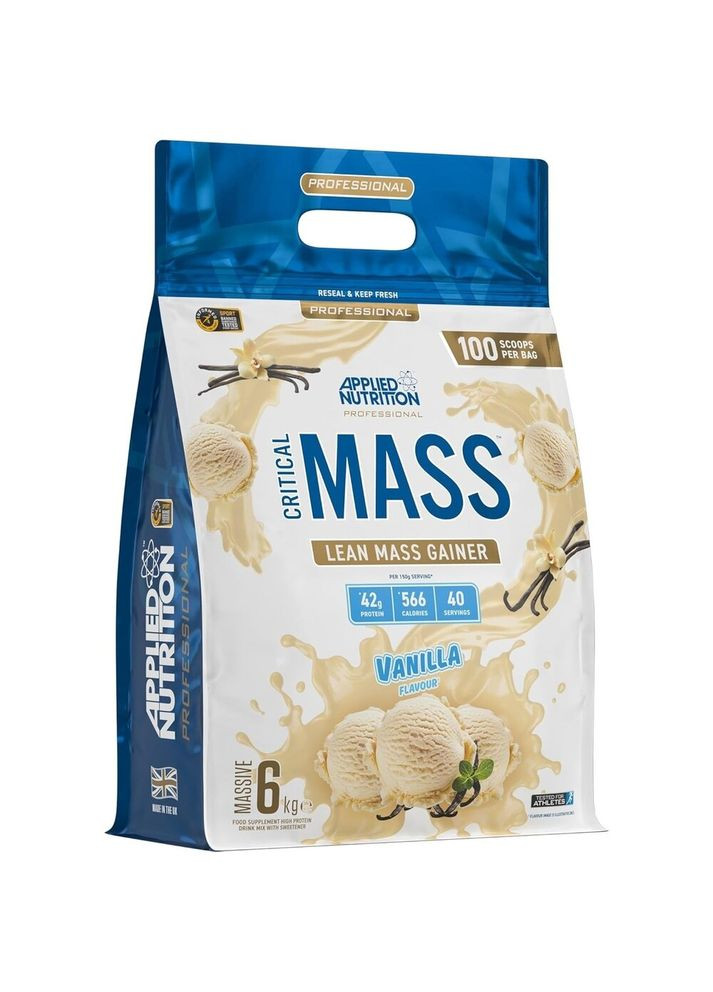 Гейнер Critical Mass Professional, 6 кг - Ваніль Applied Nutrition (335821081)