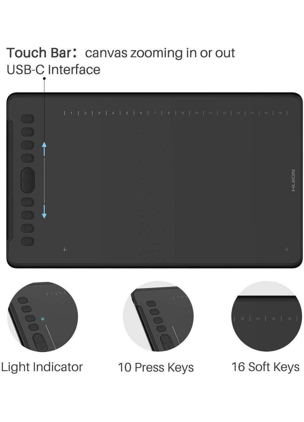 Графический планшет H1161 + перчатка Huion (360399170)