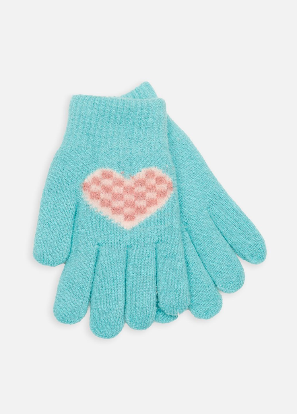 Перчатки для девочки цвет мятный ЦБ-00259760 Корона (306831501)