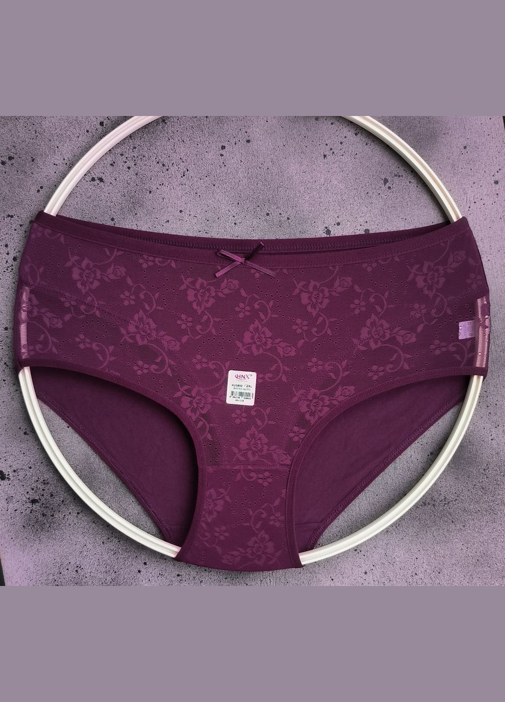 Трусики сліпи з мереживною вставкою HNX (334012286)