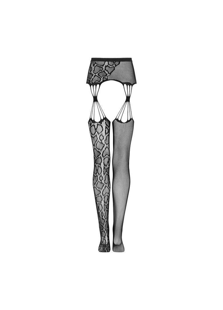 Еротичні колготки-бодістокінг Garter stockings S821 чорні - CherryLove Obsessive (282709981)